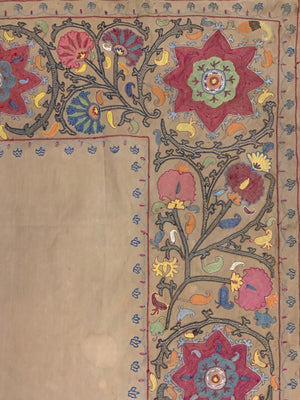 Uzbekistan Suzani antique fragment 244 x 82cm)