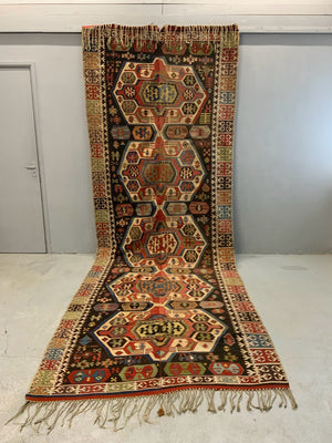 Turkish Central Anatolian antique kilim (446/423 x 156cm)