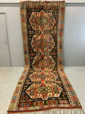 Turkish Central Anatolian antique kilim (446/423 x 156cm)