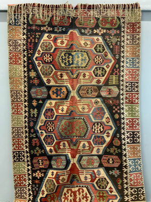 Turkish Central Anatolian antique kilim (446/423 x 156cm)