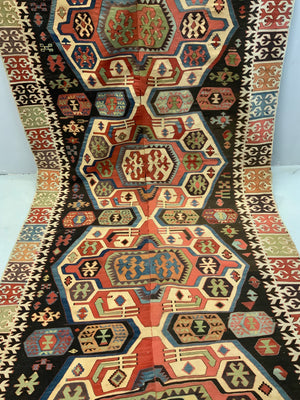 Turkish Central Anatolian antique kilim (446/423 x 156cm)