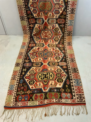 Turkish Central Anatolian antique kilim (446/423 x 156cm)