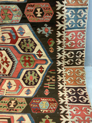Turkish Central Anatolian antique kilim (446/423 x 156cm)