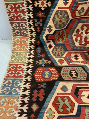 Turkish Central Anatolian antique kilim (446/423 x 156cm)