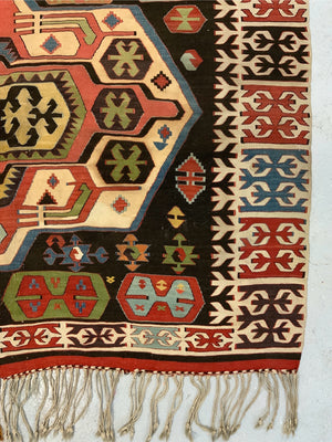 Turkish Central Anatolian antique kilim (446/423 x 156cm)