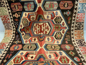 Turkish Central Anatolian antique kilim (446/423 x 156cm)
