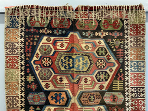 Turkish Central Anatolian antique kilim (446/423 x 156cm)