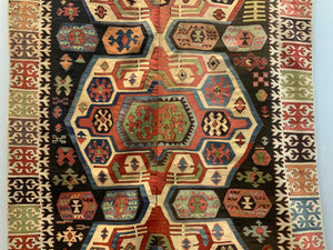 Turkish Central Anatolian antique kilim (446/423 x 156cm)