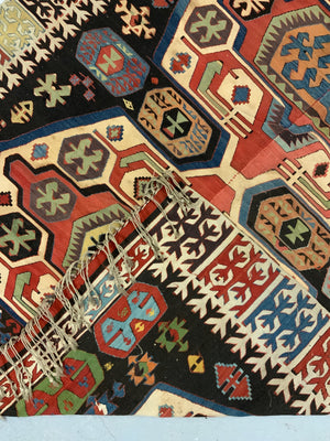 Turkish Central Anatolian antique kilim (446/423 x 156cm)