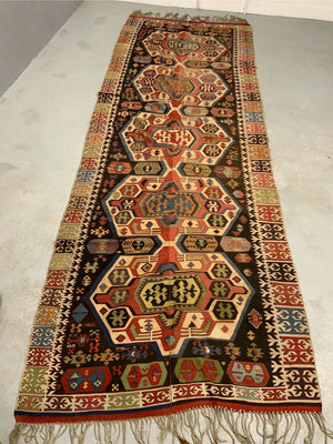 Turkish Central Anatolian antique kilim (446/423 x 156cm)