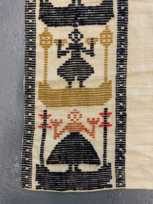 Swedish Drättaduk wool weft-float (138 x 125cm)