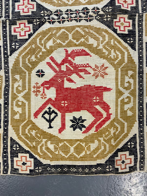 Swedish Drättaduk wool weft-float (138 x 125cm)