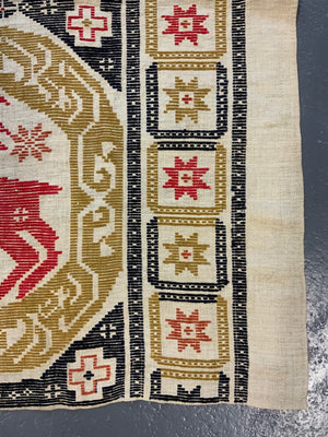 Swedish Drättaduk wool weft-float (138 x 125cm)