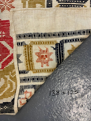 Swedish Drättaduk wool weft-float (138 x 125cm)