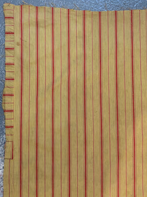 Vintage striped yellow cotton cloth *AF* 202 x 141cm