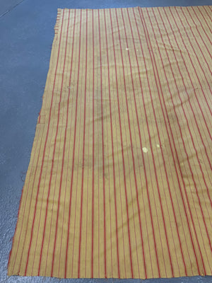 Vintage striped yellow cotton cloth *AF* 202 x 141cm