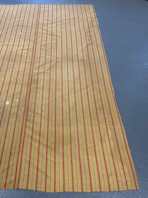 Vintage striped yellow cotton cloth *AF* 202 x 141cm