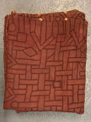 DRC Congo Bushong Kuba rafia (302 x 75cm)