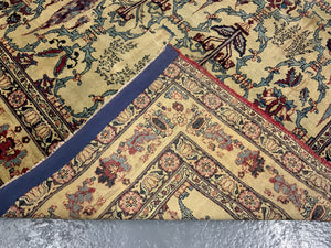 Ravar Kirman all-over design antique rug (210 x 136cm)