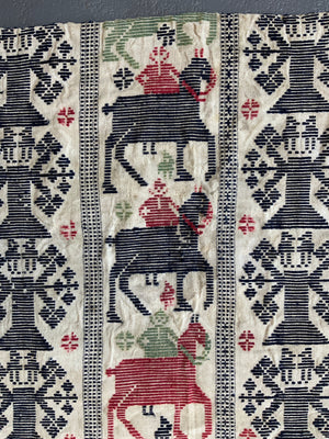 Skåne Dukagång / Drättaduk wool weft-float (148 x 135cm)