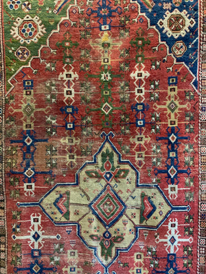 Turkish Dazkri antique rug (262 x 144cm)