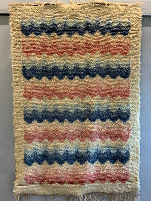 Swedish / Finnish vintage Rya rug (210 x 140cm)