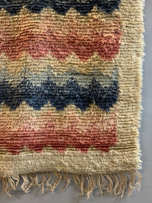 Swedish / Finnish vintage Rya rug (210 x 140cm)