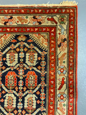 Caucasian Azerbaijan small rug with Baku design (102 x 74cm)