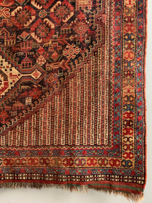 Khamseh antique rug (199 x 137cm)