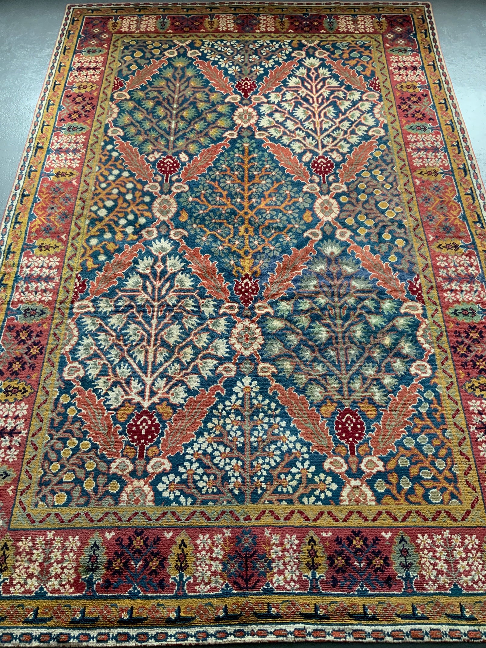 European vintage carpet of NWP design (364 x 236cm)