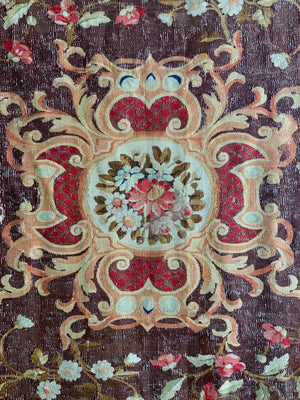 French Aubusson tapestry carpet (231 x 224cm)