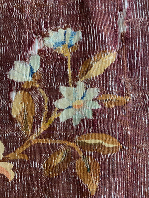 French Aubusson tapestry carpet (231 x 224cm)