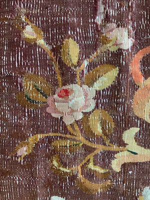 French Aubusson tapestry carpet (231 x 224cm)