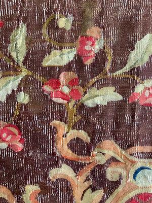 French Aubusson tapestry carpet (231 x 224cm)