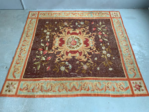 French Aubusson tapestry carpet (231 x 224cm)