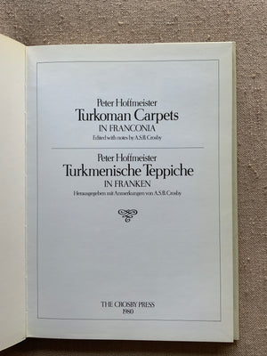 Hoffmeister, P. : Turkoman Carpets in Franconia