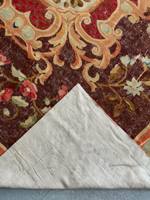 French Aubusson tapestry carpet (231 x 224cm)