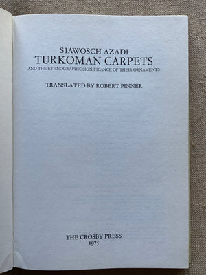 Azadi, Siawosch : Turkoman Carpets