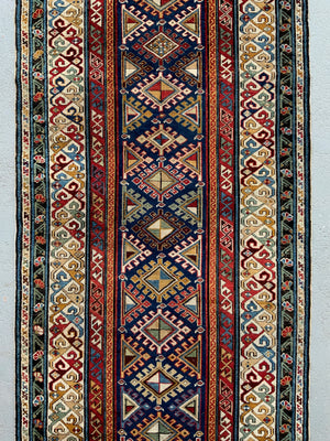 Caucasian Shirvan antique runner (315 x 94cm)