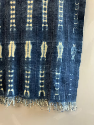 Burkina Faso  indigo womans shawl (152 x 108cm)