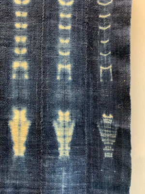 Burkina Faso  indigo womans shawl (152 x 108cm)