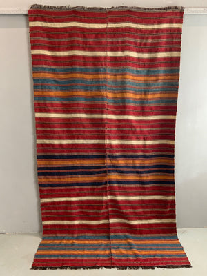 Mazandaran striped fine flatweave (280 x 148cm)