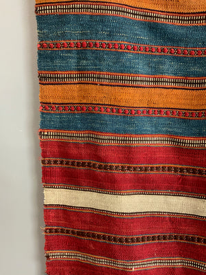 Mazandaran striped fine flatweave (280 x 148cm)