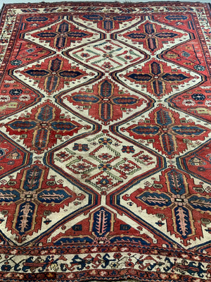 Antique Bactiari carpet (325 x 282cm)