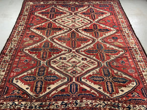 Antique Bactiari carpet (325 x 282cm)