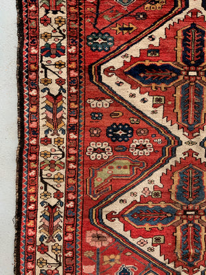 Antique Bactiari carpet (325 x 282cm)
