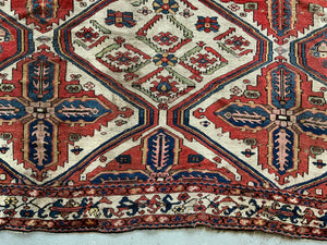Antique Bactiari carpet (325 x 282cm)