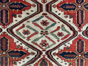 Antique Bactiari carpet (325 x 282cm)