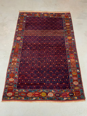 South Caucasian vintage Kazak long rug (247 x 158cm)