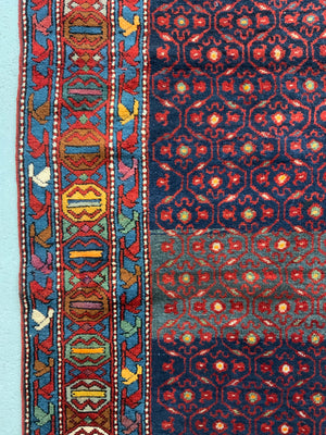 South Caucasian vintage Kazak long rug (247 x 158cm)